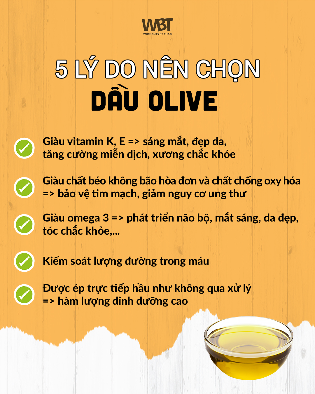 5 lý do nên chọn dầu olive