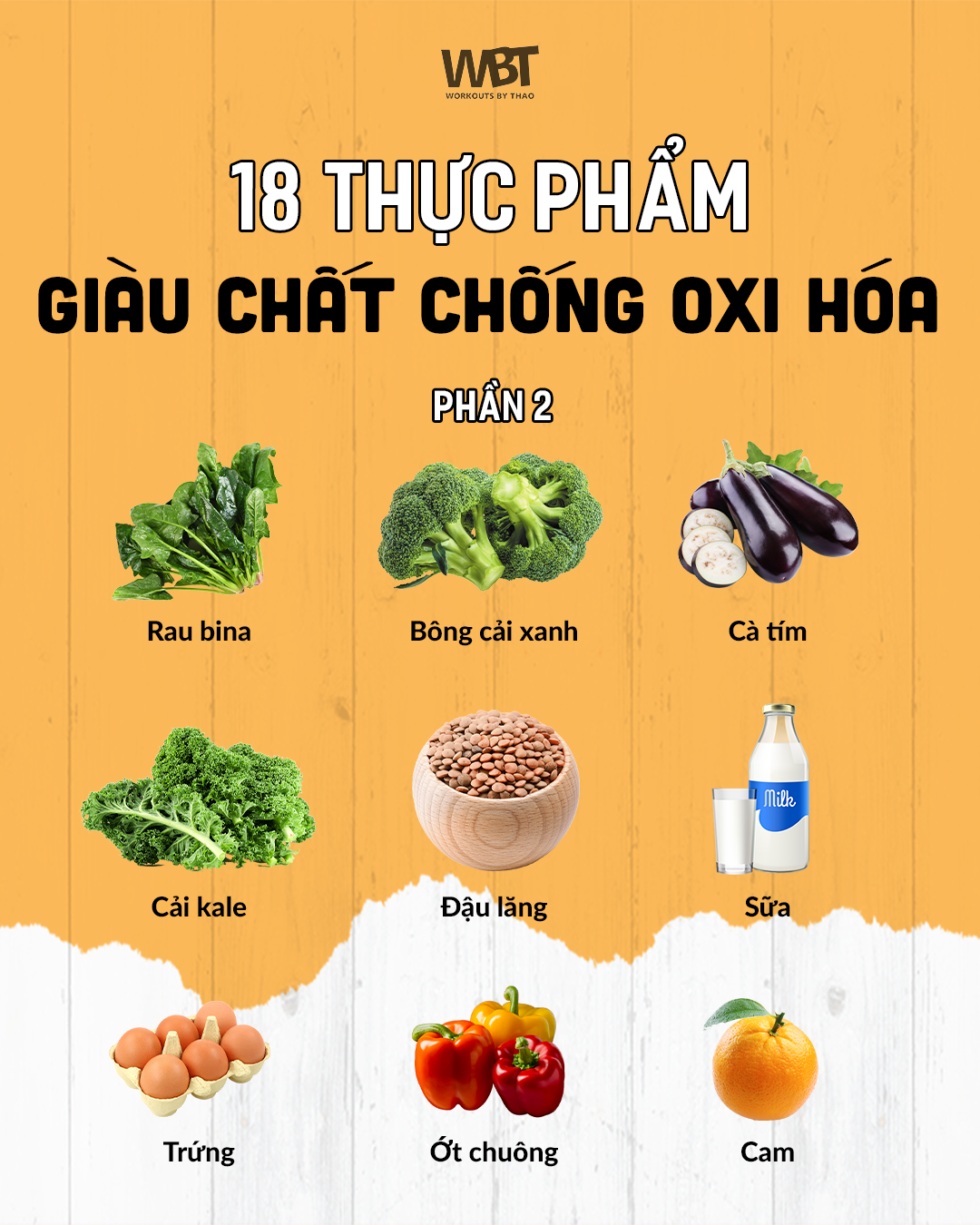 Một số thực phẩm giàu chất chống oxi hóa (phần 2)